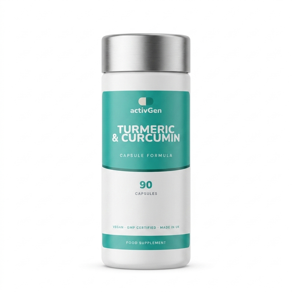 Turmeric & Curcumin supplement pot