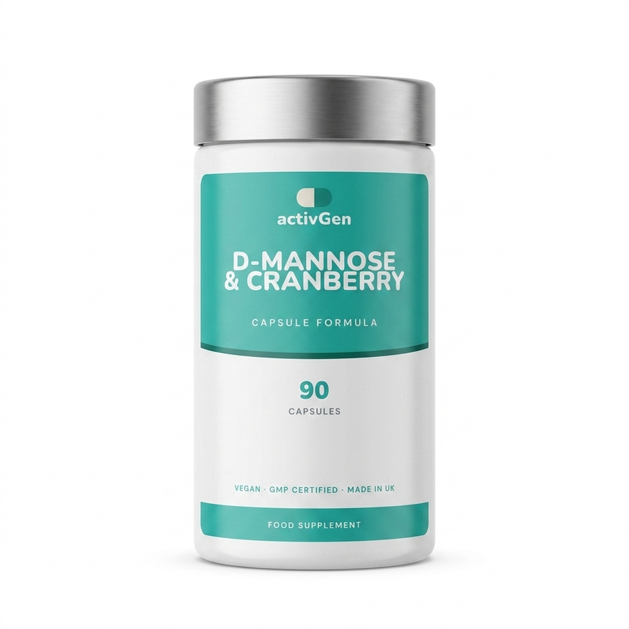 D-Mannose & Cranberry supplement pot