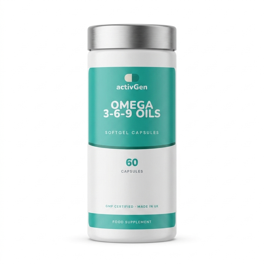 Omega 3-6-9 supplement pot