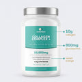 Collagen Complex + tub with 10g collagen, glucosamine and sweet orange callouts