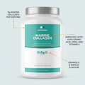 Marine Collagen tub with 9g collagen, HA, MSM and vitamin C callouts