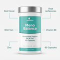 Menopause supplement with red clover, soya isoflavones, wild yam, B6 and zinc